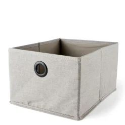 LINOLUX Boîte De Rangement Avec Fermeture éclair Beige^CASA Clearance