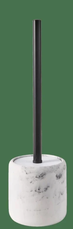 LUNA Brosse WC Avec Support Noir, Blanc^CASA
