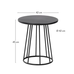 MILLER Table D'appoint Noir^CASA