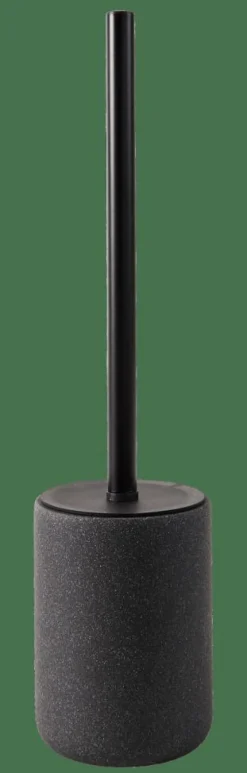 MOON Brosse WC Avec Support Noir, Gris Foncé^CASA Sale