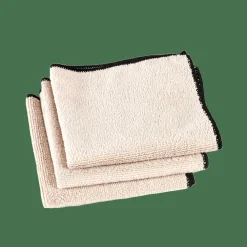 MULTI Chiffon Microfibre Set De 3 Beige^CASA Discount