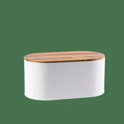NAGINI Boîte à Pain Blanc, Naturel^CASA Clearance