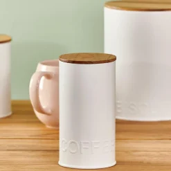 NAGINI Boîte Conservation Capsules Café Blanc, Naturel^CASA Best