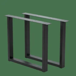 NEW OAK Table à Manger Avec Pieds U En Métal^CASA Discount