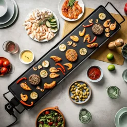 NEW PLANCHA Plaque à Griller XXXL Noir^CASA Best