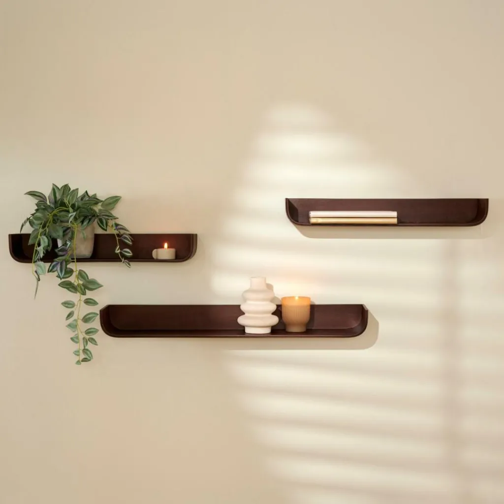 NOMA Étagère à Suspendre S/3 Brun^CASA Best