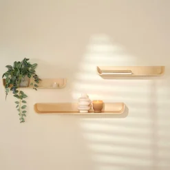 NOMA Étagère à Suspendre S/3 Naturel^CASA Best