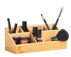 ORGANOO Porte-cotons-tiges Transparent, Naturel^CASA Discount