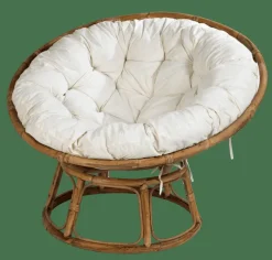 PAPASAN Chaise Lounge Naturel, Blanc Cassé^CASA Hot