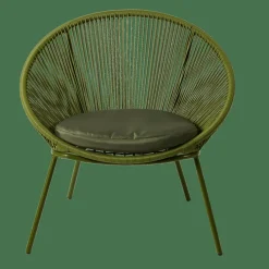 PAPAYO Chaise Lounge Avec Coussin Vert^CASA Discount