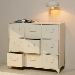 PHARMA Meuble De Pharmacie 9 Tiroirs Sable^CASA New