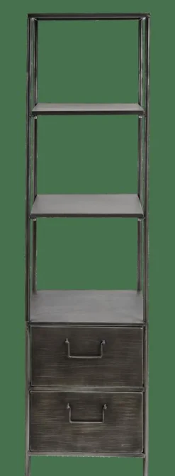 PHARMA Étagère Murale Avec 2 Tiroirs Noir^CASA Hot