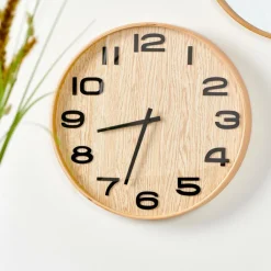 PLYWOOD Horloge Murale Naturel^CASA Discount