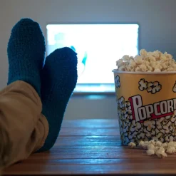 POPCORN Seau à Pop-corn Avec Couvercle Multicolore^CASA Best