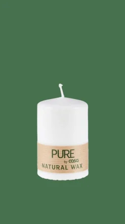 PURE Bougie Cylindrique Blanc^CASA Outlet