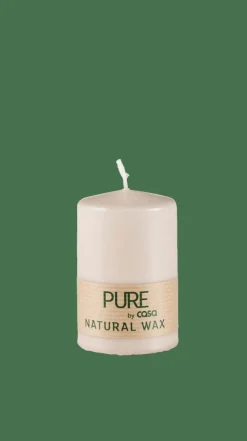 PURE Bougie Cylindrique Brun Clair^CASA Online