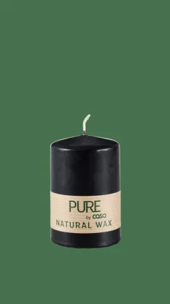 PURE Bougie Cylindrique Noir^CASA Outlet