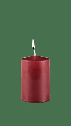 PURE Bougie Cylindrique Rouge Foncé^CASA New