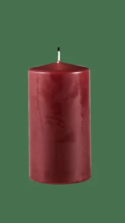 PURE Bougie Cylindrique Rouge Foncé^CASA