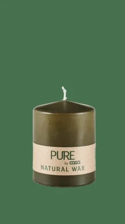 PURE Bougie Cylindrique Vert^CASA Online