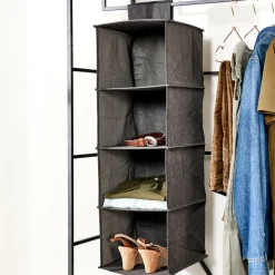 RANGO Système De Rangement 4 Compartiments Gris Foncé^CASA Hot