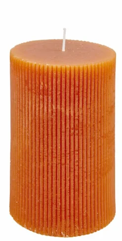 RUSTIC Bougie Côtelée Blanc^CASA Online