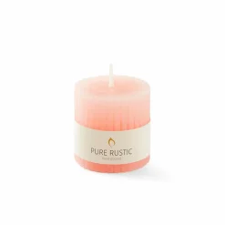 RUSTIC Bougie Côtelée Blanc^CASA Online