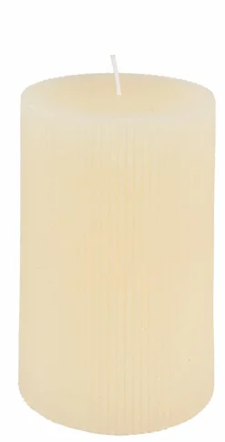 RUSTIC Bougie Côtelée Mauve^CASA Discount