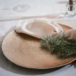 SILVERFOIL Assiette Déco Argent^CASA