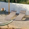 SILVES Chaise Longue Sable^CASA Online