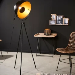 SOLEIL Lampadaire Noir^CASA Discount