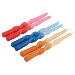 SPIRAL Bougie Dîner Bleu^CASA Discount