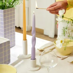 SPIRAL Bougie S/3 Mauve^CASA Discount