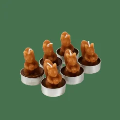 SQUIRREL Bougies Chauffe-plat Set De 6 Brun^CASA Discount