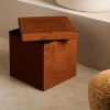 STOR Pouf Pliable Avec Rangement Caramel^CASA Best