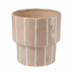 STRIPES Pot De Fleurs Sable^CASA Discount
