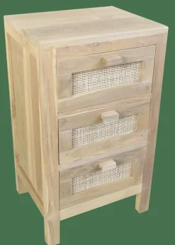 TECK Armoire à 3 Tiroirs Naturel^CASA Outlet