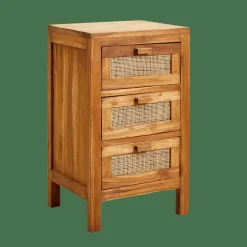 TECK Armoire à 3 Tiroirs Naturel^CASA Outlet