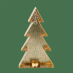 TREE Support Bougie Chauffe-plat Doré^CASA New