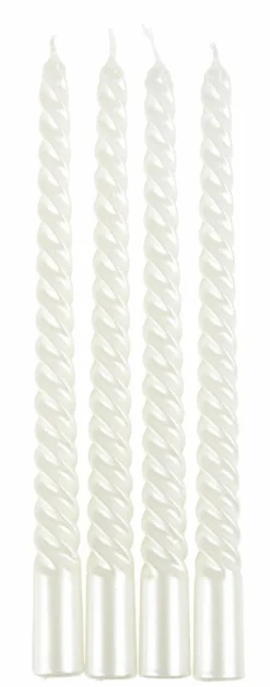 TWIST Bougies Torsadées Set De 4 Rouge^CASA Sale