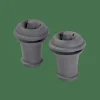 VACUVIN Bouchons à Vin Set De 2 Gris^CASA Outlet