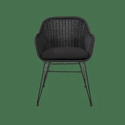 VIENNA Chaise Coque Salle à Manger Noir^CASA Discount