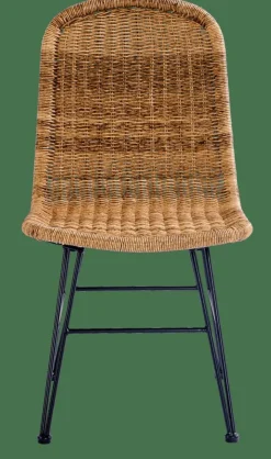 VIENNA Chaise Noir, Naturel^CASA Hot