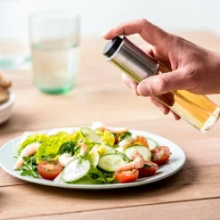 VINAIGRE Pulvérisateur Huile-vinaigre Noir, Argent, Transparent^CASA Hot