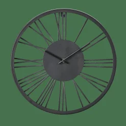 WHEEL Horloge Murale Noir^CASA Discount