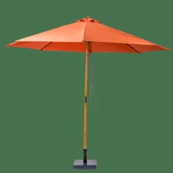 WOOD Parasol Sans Pied De Parasol Couleur Rouille^CASA