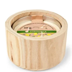 WOOD Recharge Bougie De Jardin^CASA