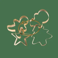 X-MAS GOLD Emporte-pièces Set De 4 Doré^CASA Hot