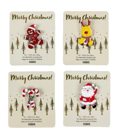 X-MAS Set à Pâtisserie 4P. Spatule Avec 3 Emporte-pièces Doré, Multicolore^CASA Online