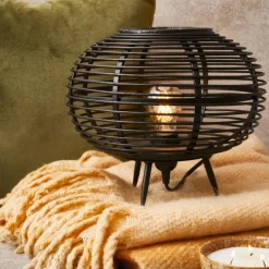 ZANZI Lampe De Table E27 Noir^CASA Discount